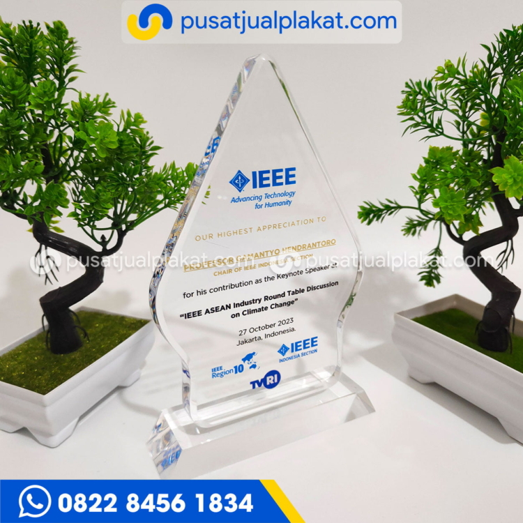 Plakat Keynote Speaker Akrilik Model Wayang