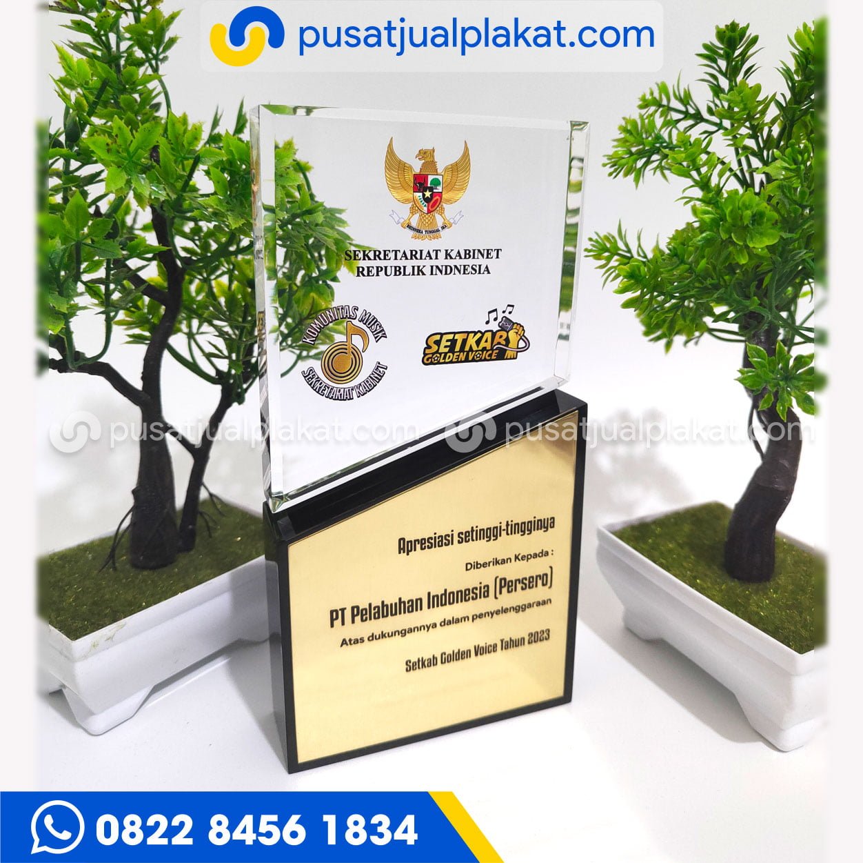 Plakat Resin Sekretariat Kabinet Republik Indonesia