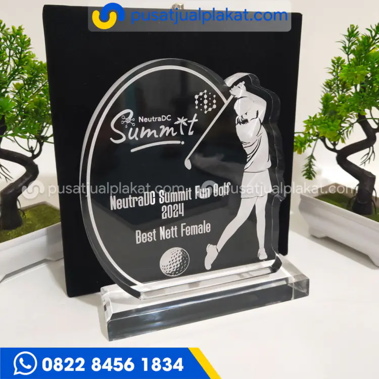 Plakat Golf Wanita Custom Akrilik Grafir