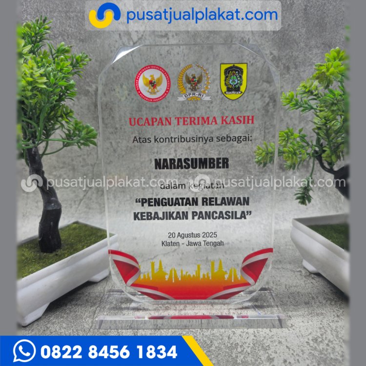 Plakat Narasumber Akrilik