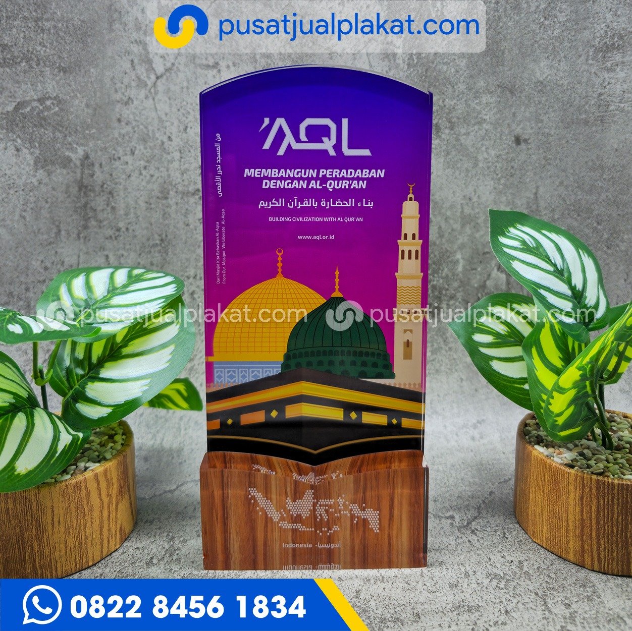 Jual Plakat Akrilik AQL Custom Premium dan Profesional