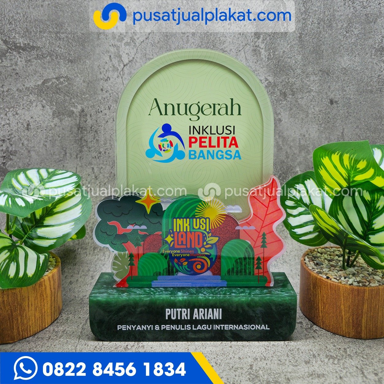 Plakat Anugerah Inklusi Pelita Bangsa Custom Eksklusif