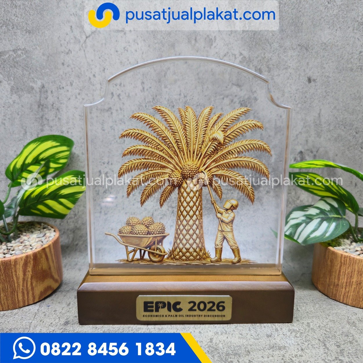 Jual Plakat Kelapa Sawit EPIC 2026 Custom Profesional dan Eksklusif