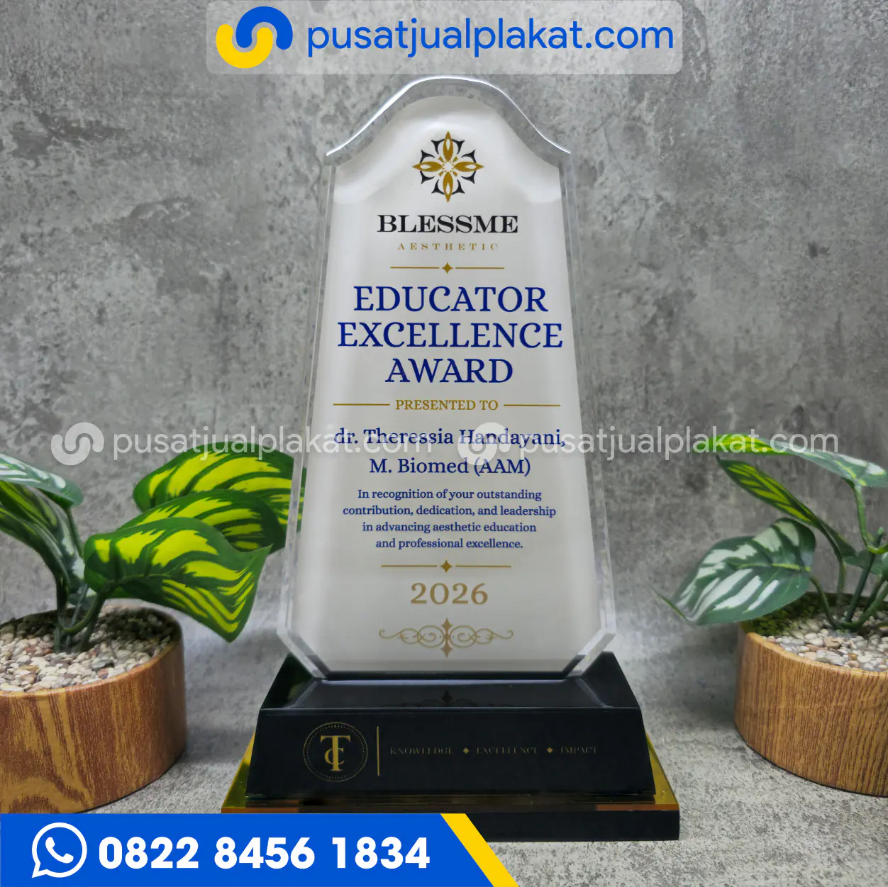 Jual Plakat Akrilik Blessme Custom Profesional dan Eksklusif