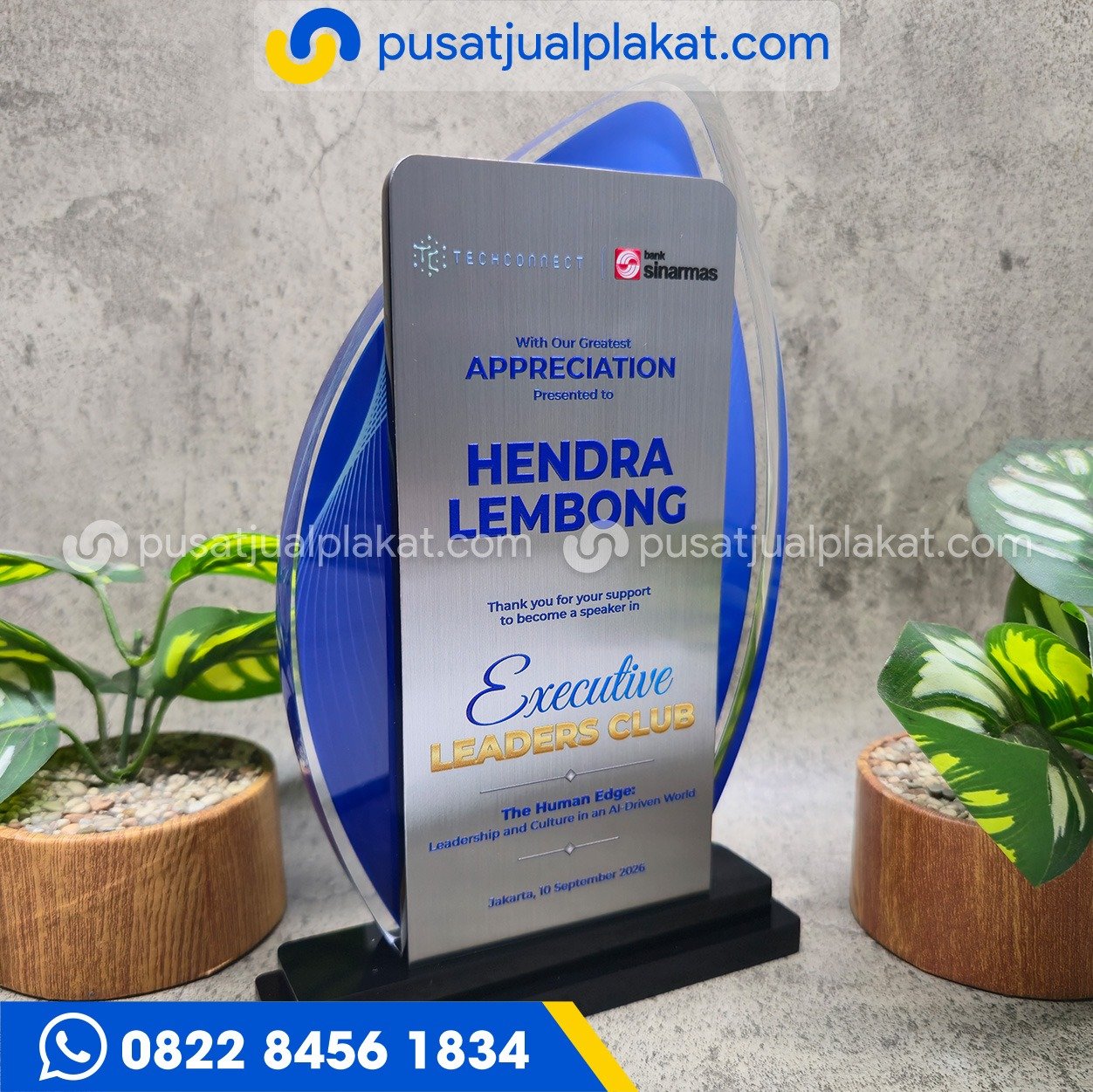 Jual Plakat Bank Sinarmas Custom Profesional dan Eksklusif