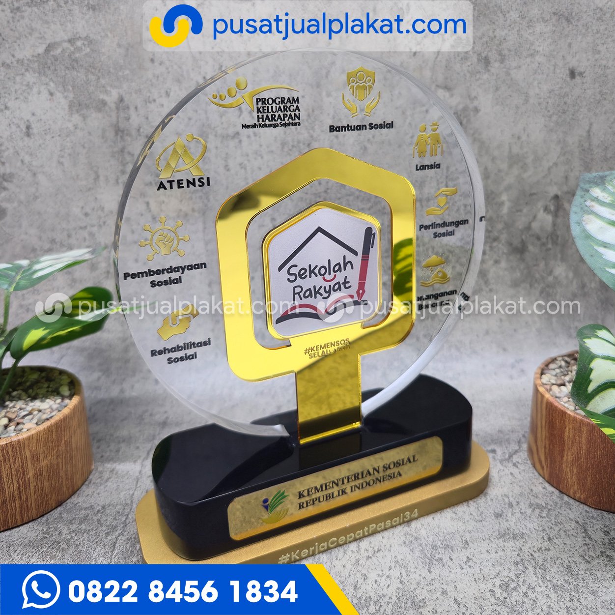 Jual Plakat Sekolah Rakyat Custom Profesional dan Eksklusif
